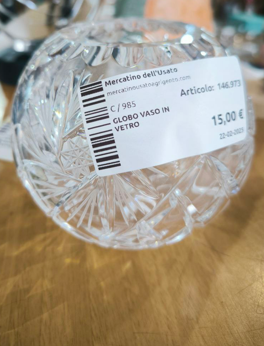 Globo Vaso In Vetro