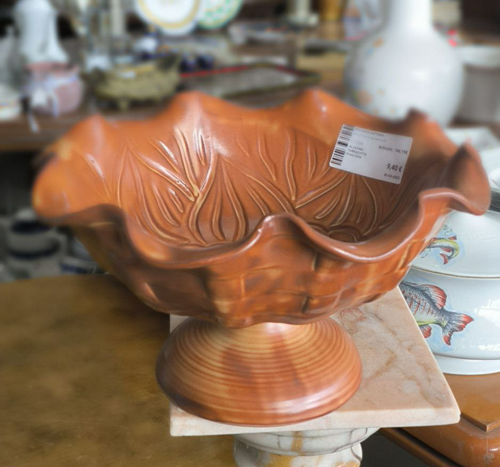 Alzatina Terracotta Smaltata