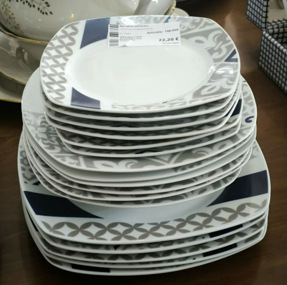 Servizio Piatti Passione Casa 5p,6f,6 Picc.
