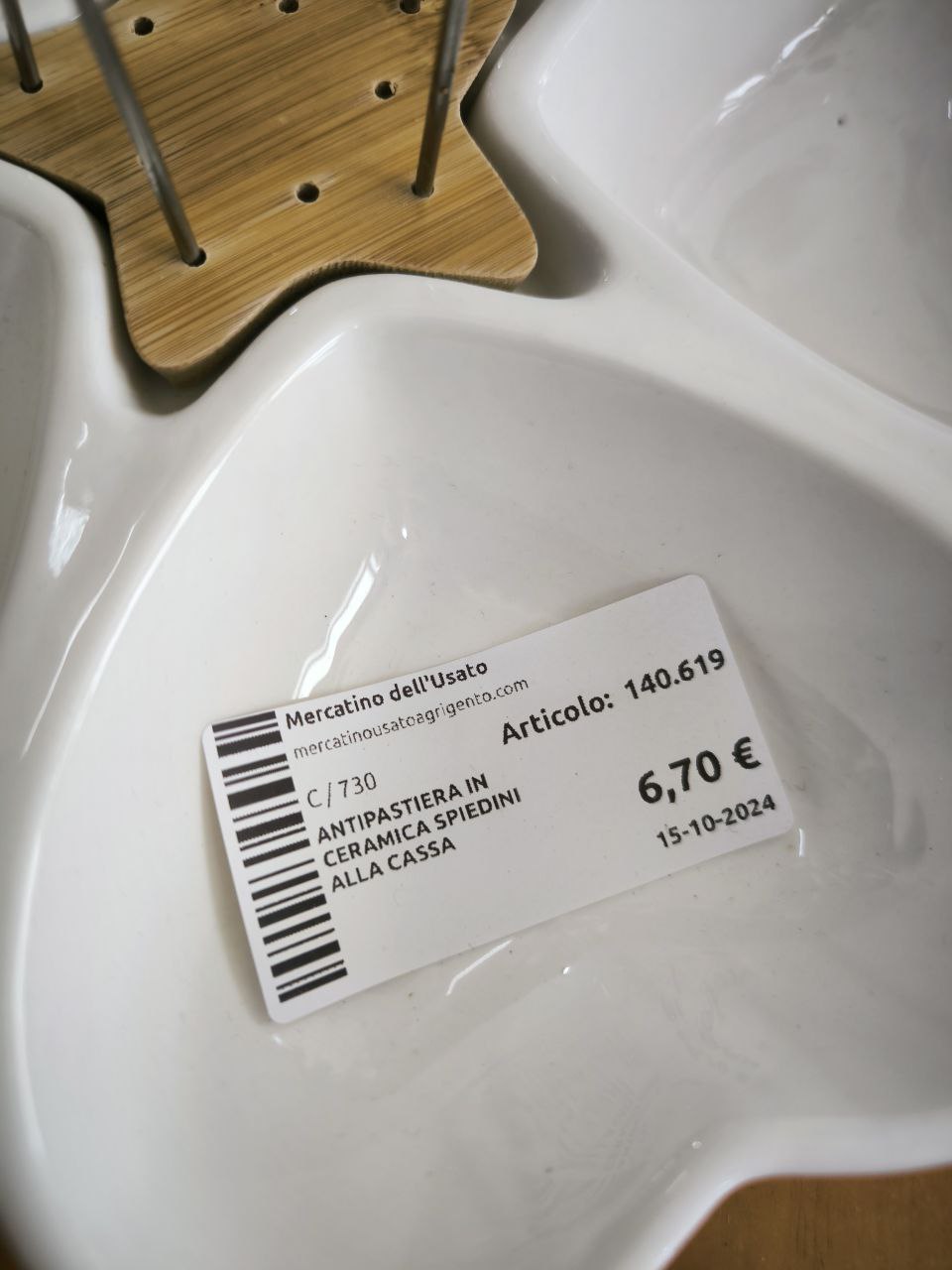 ANTIPASTIERA IN CERAMICA