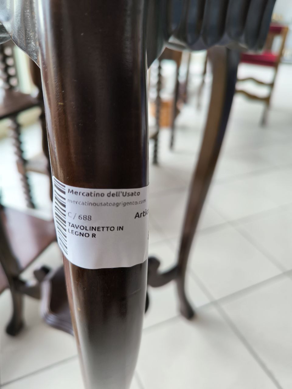 TAVOLINETTO IN LEGNO R.