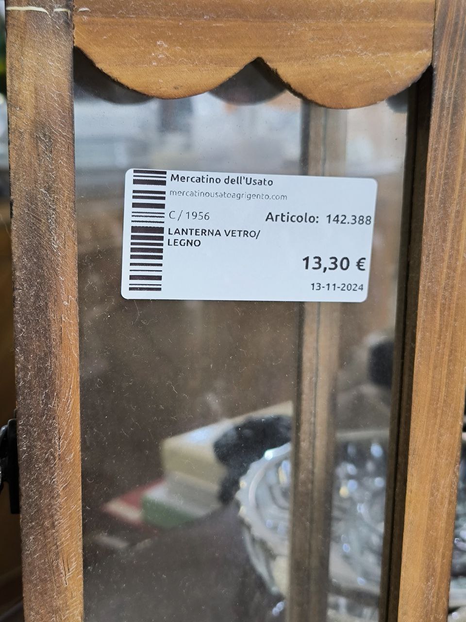 LANTERNA VETRO/LEGNO