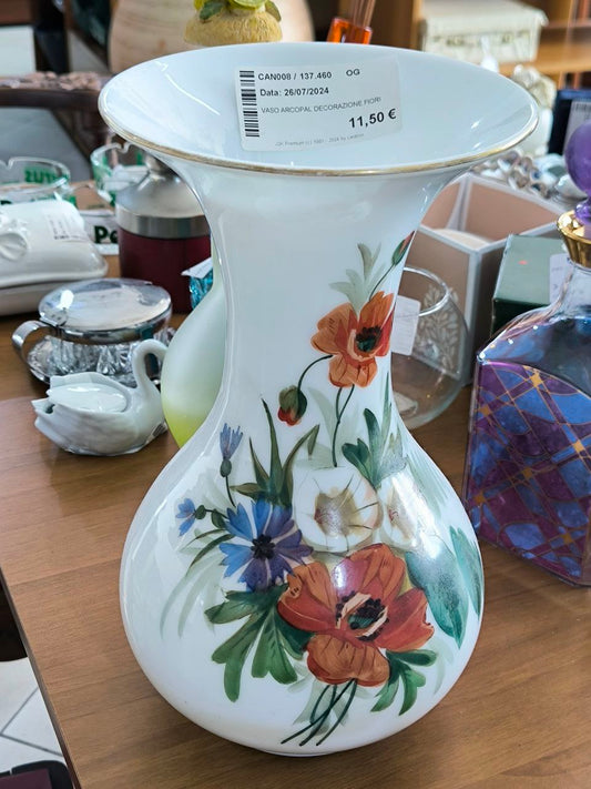 VASO ARCOPAL DECORAZIONE FIORI