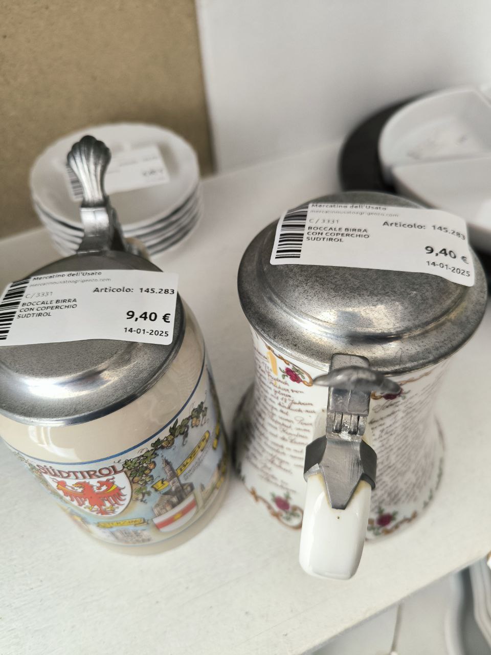 BOCCALE BIRRA CON COPERCHIO 
SUDTIROL