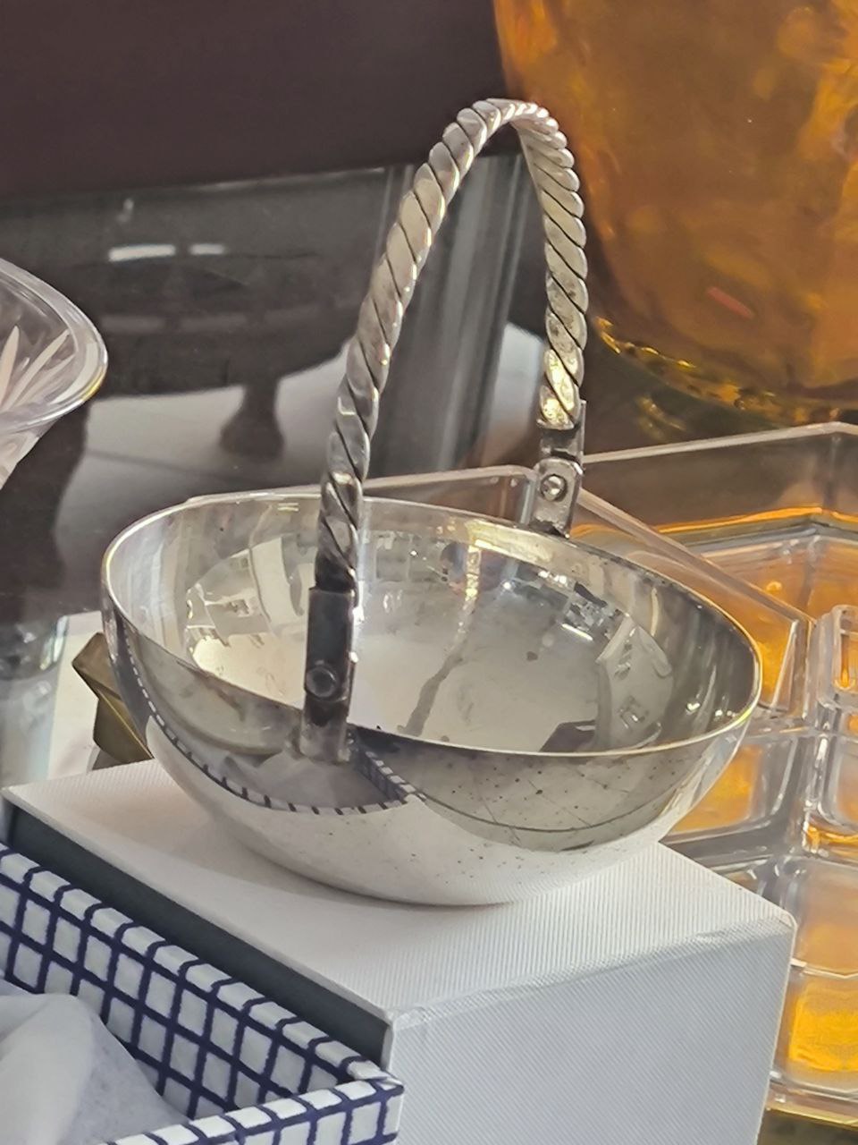 Cestino Inox Porta Bon Bon