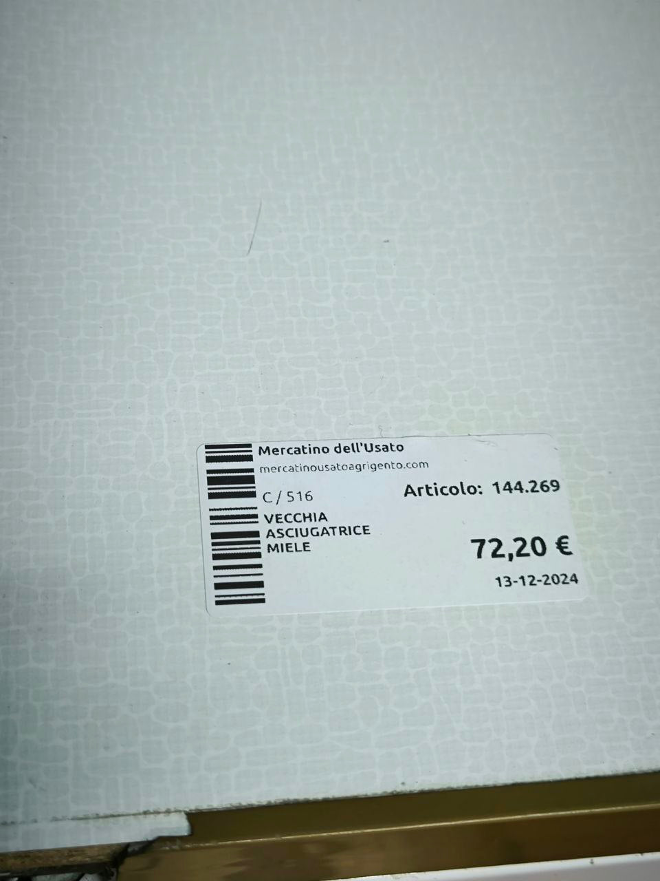 Vecchia Asciugatrice Miele