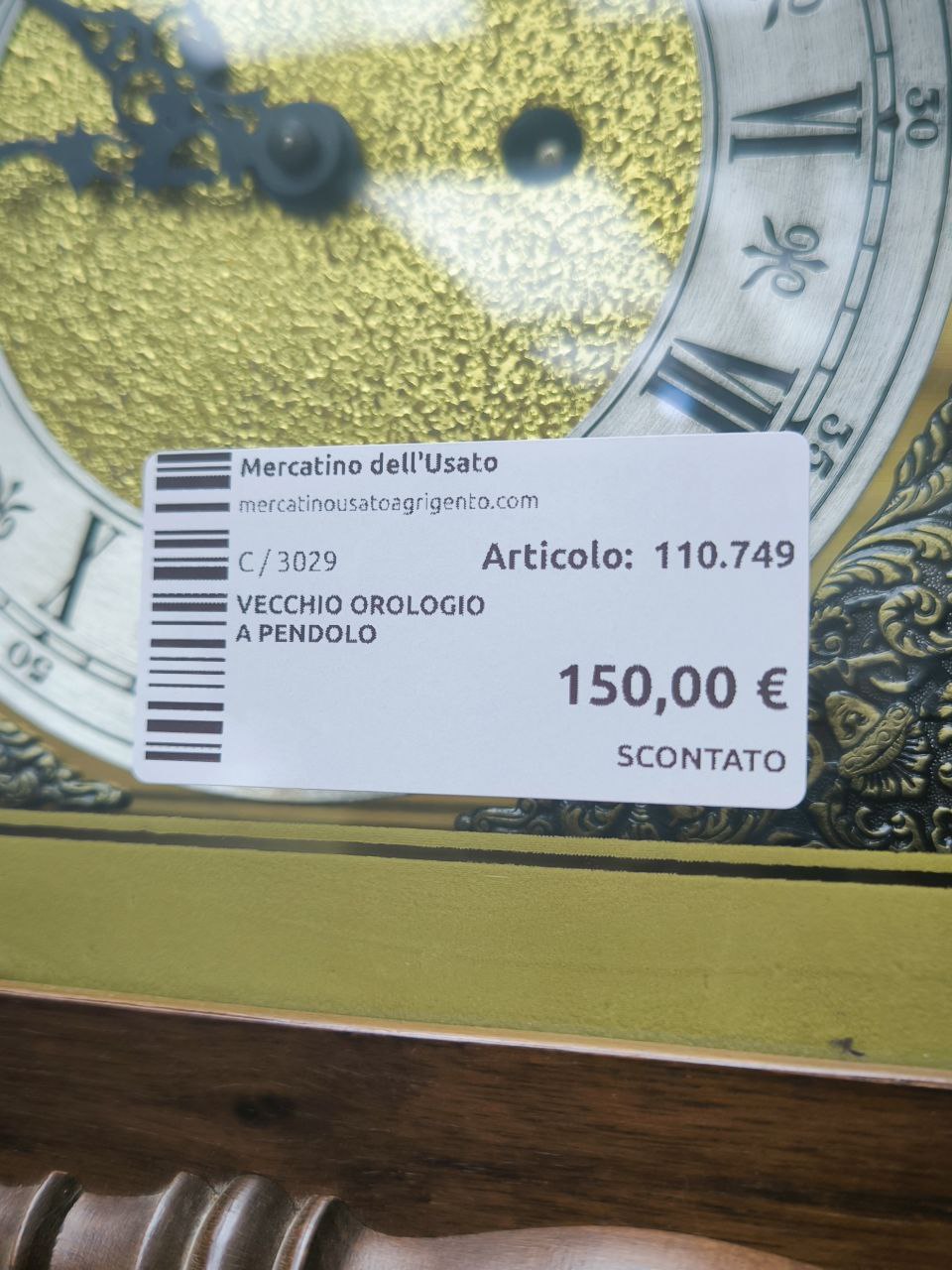 Vecchio Orologio A Pendolo