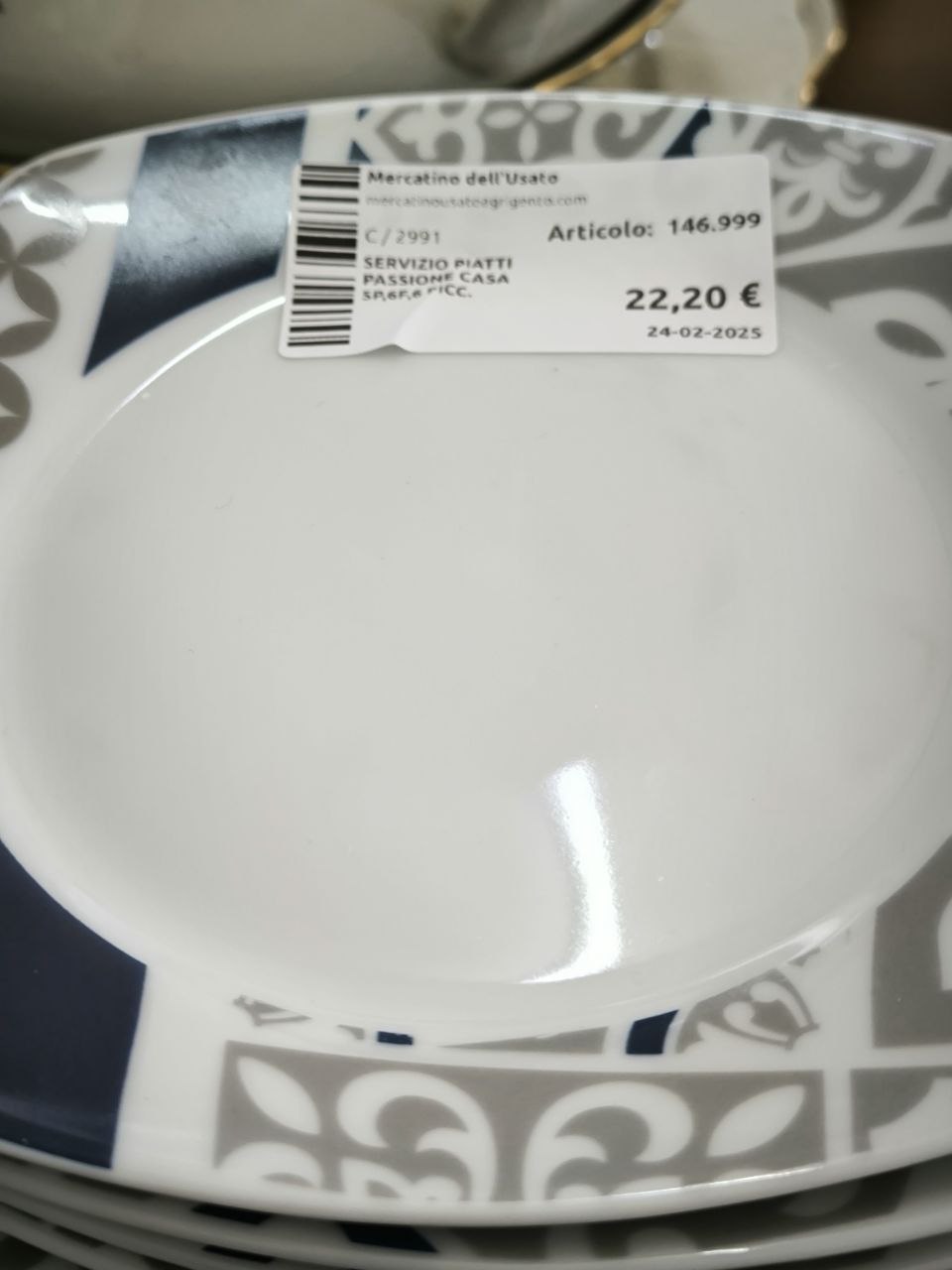 Servizio Piatti Passione Casa 5p,6f,6 Picc.