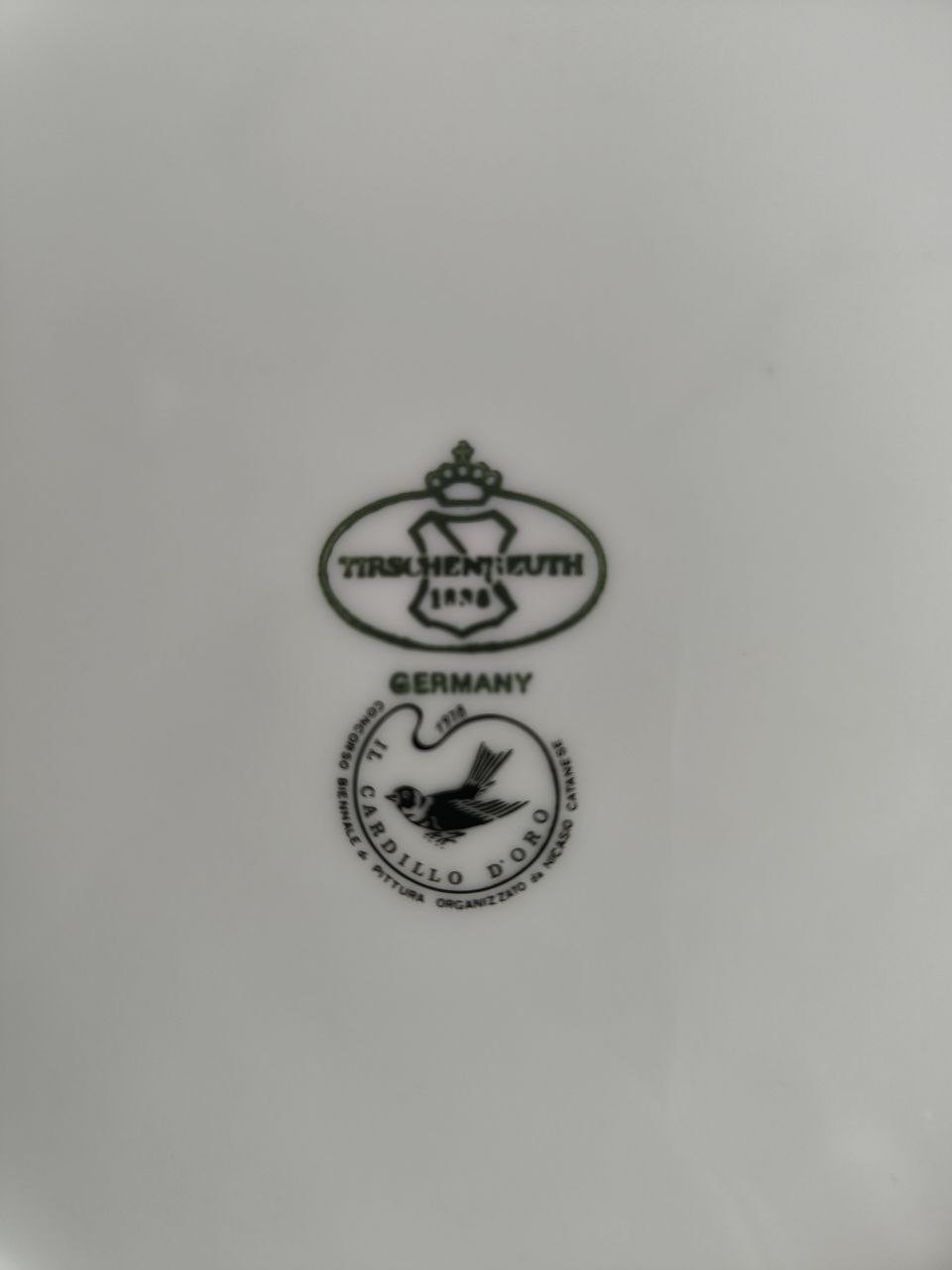 Servizio Caffè Porcellana Firmato Amodio Bianchi 18pz Abbinato