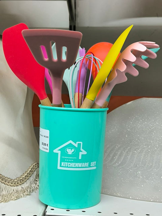 Contenitore Con Utensili In Silicone