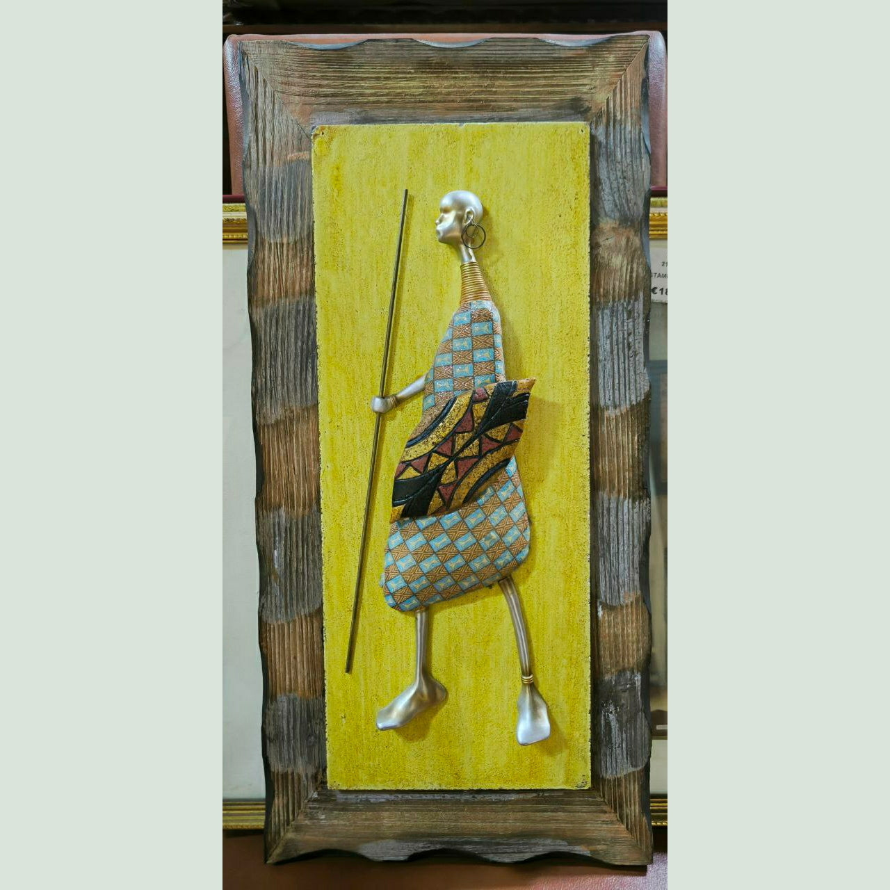 Quadro Etnico Con Figure Africanequ