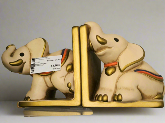 COPPIA REGGI LIBRI ELEFANTI THUN