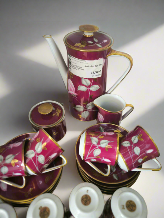 SERVIZIO CAFFÈ PORCELLANA 15 PEZZI