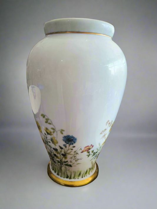 VASO LIMOGES 
DECORAZ. FIORI E BORDO ORO 
DA SCONTARE