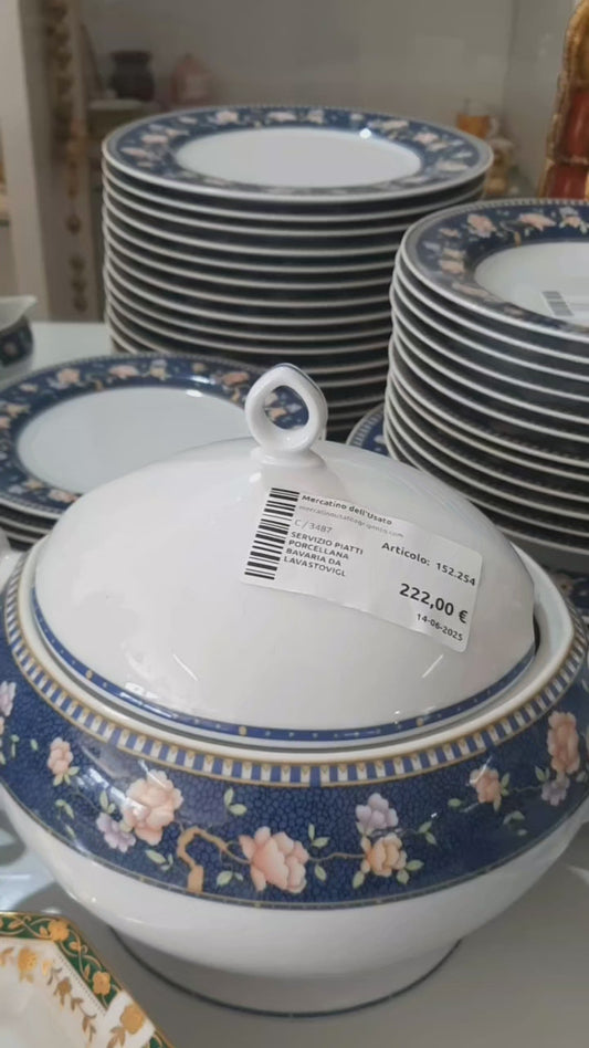 Servizio Piatti Porcellana Bavaria Da Lavastoviglie 53pz