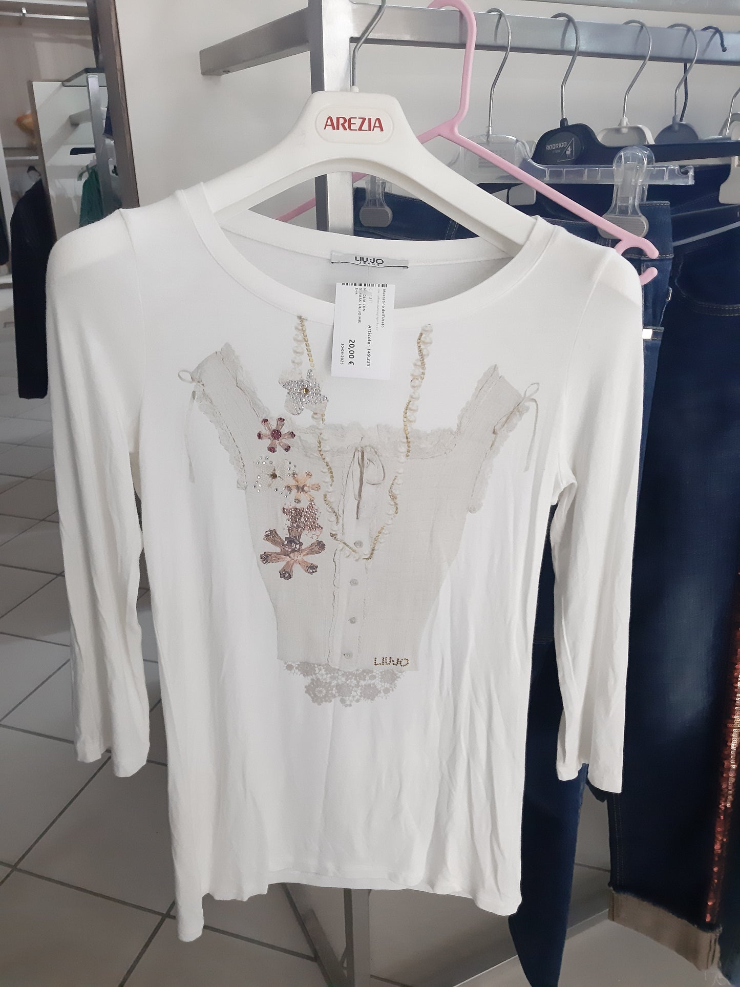 Maglia Con Strass  Liu.jo Mis S-m