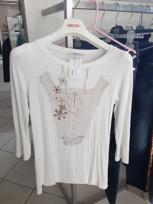Maglia Con Strass  Liu.jo Mis S-m