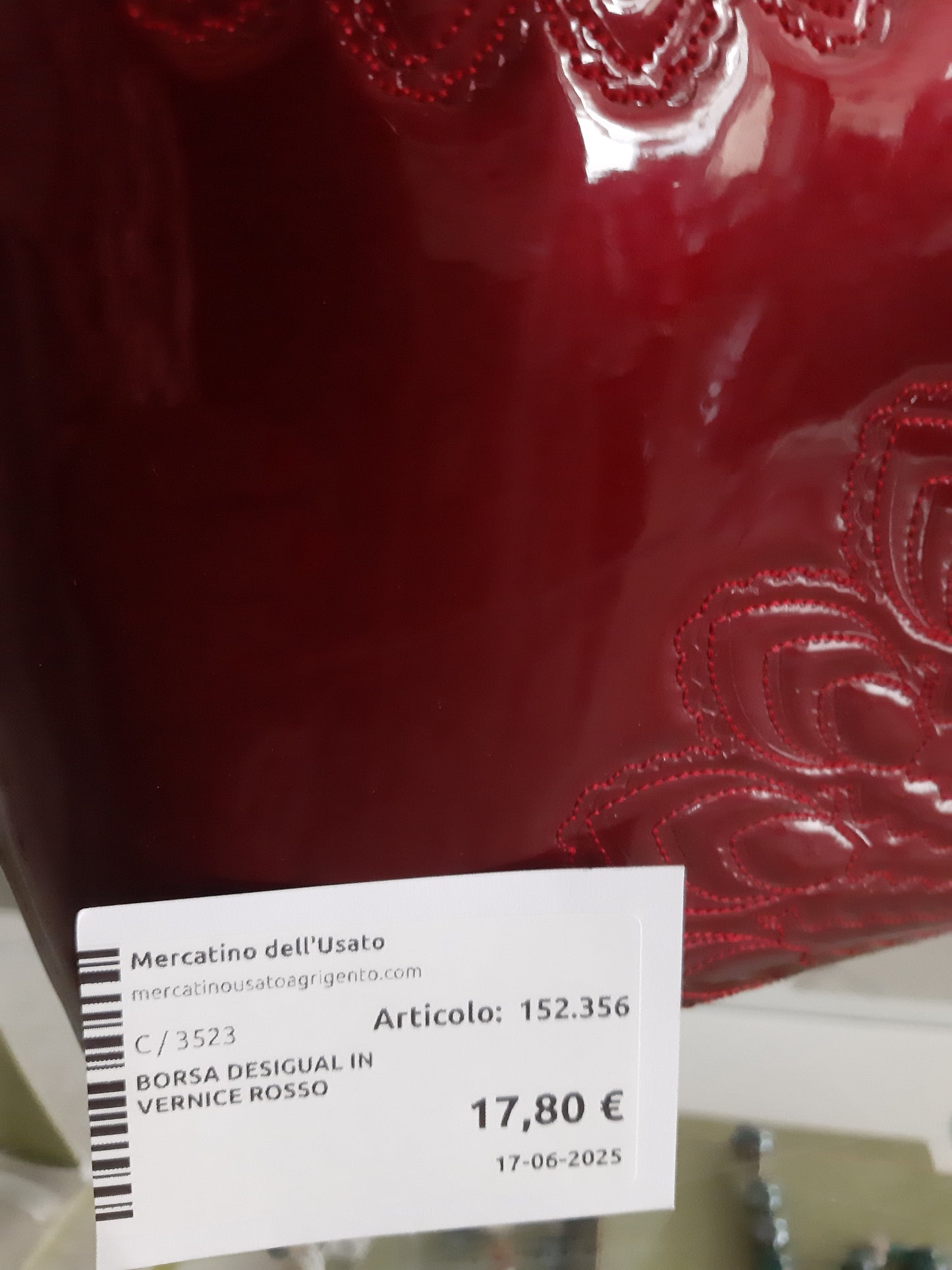 Borsa Desigual In Vernice Rosso