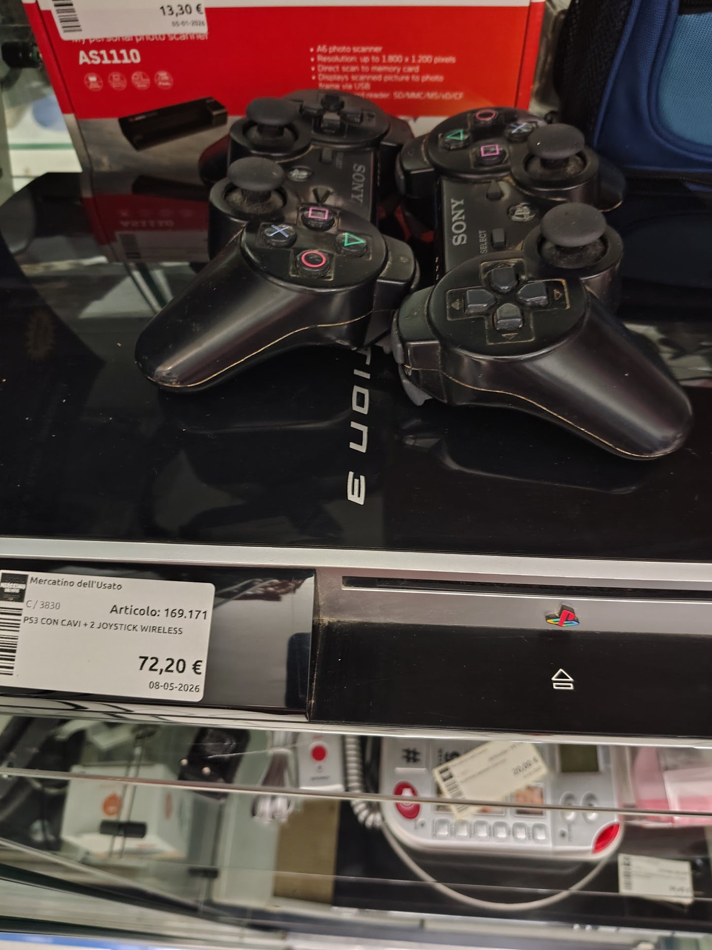 Ps3 Con Cavi + 2 Joystick Wireless