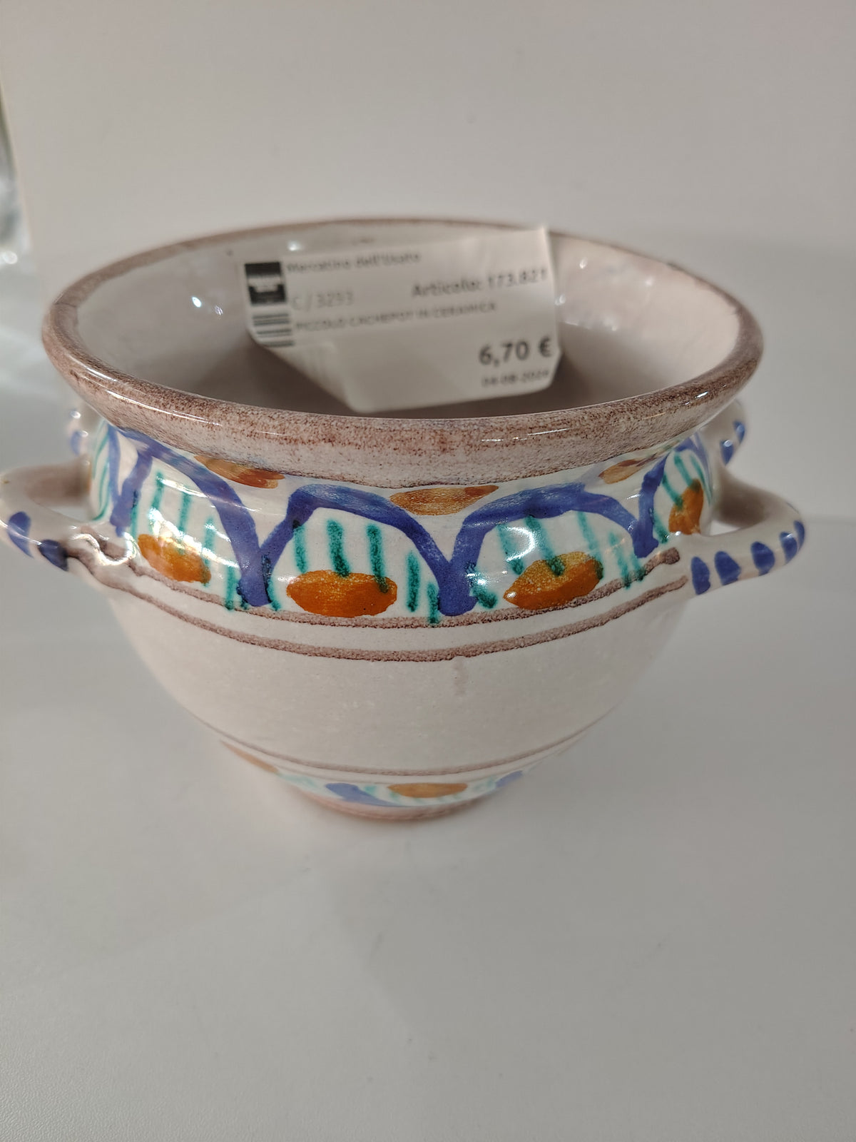 Piccolo Cachepot In Ceramica