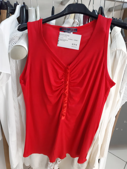 Maglia Smanicata Rossa Mis M