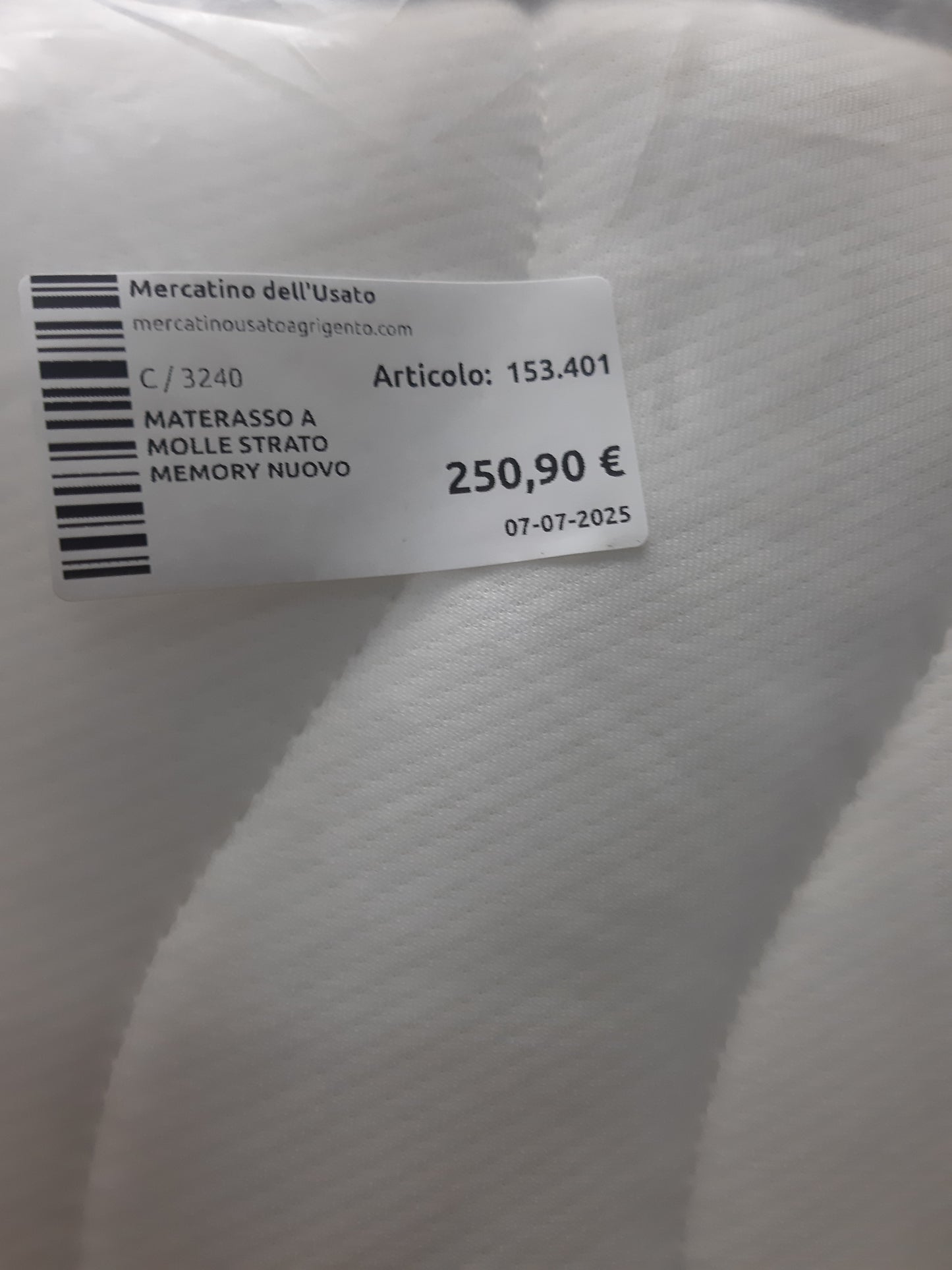 Materasso A Molle Strato Memory Nuovo