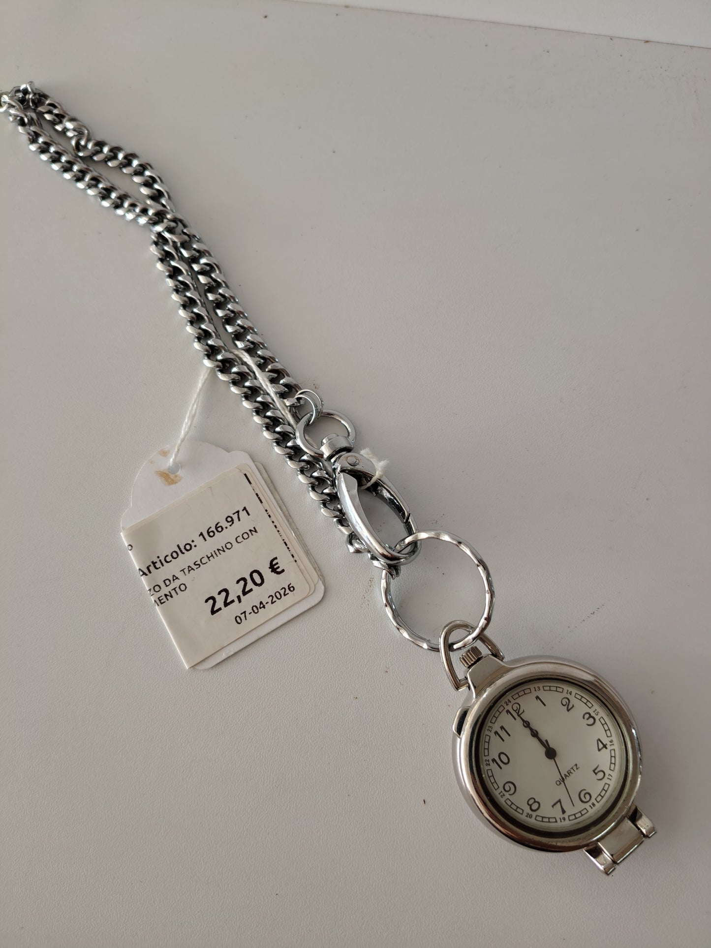 Orologio Al Quarzo Da Taschino Con Lente Di Ingrandimento