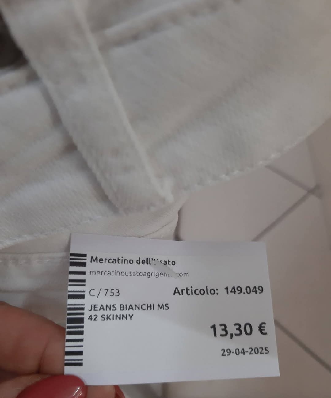 Jeans Bianchi Ms  42 Skinny