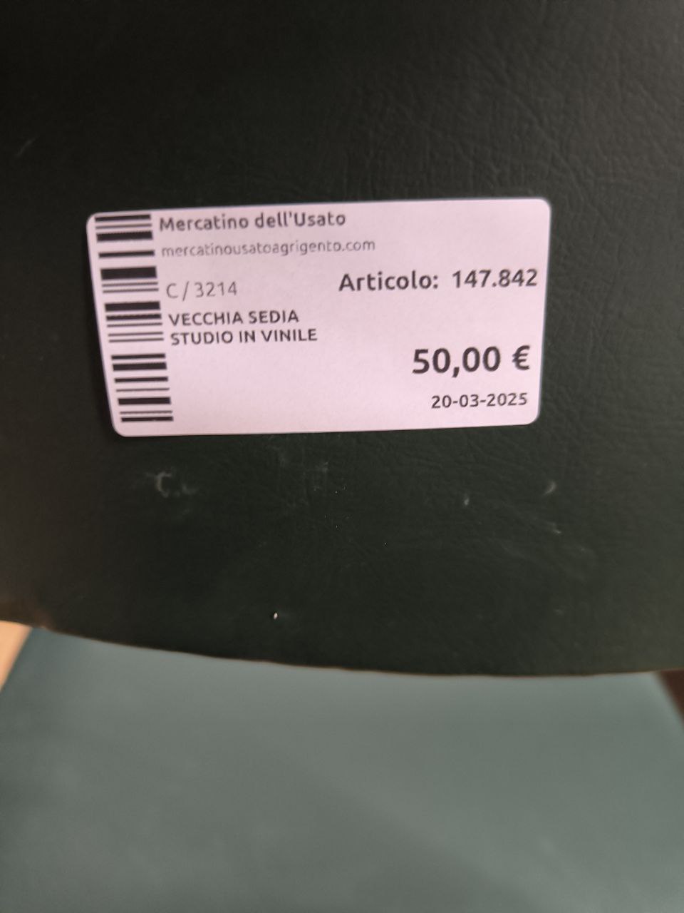 Vecchia Sedia Studio In Vinile