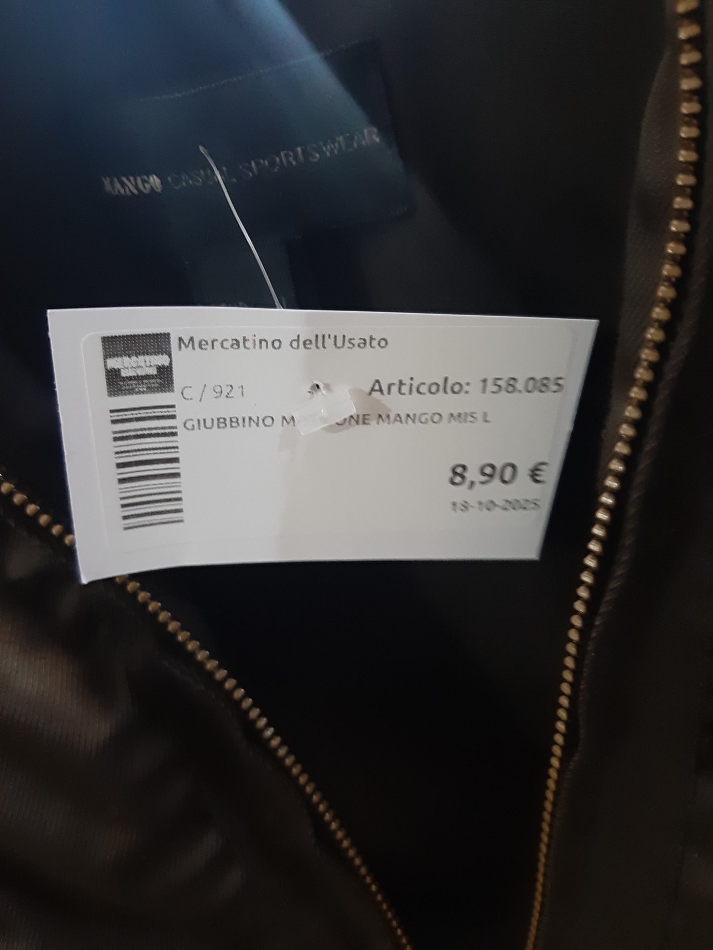Giubbino Marrone Mango Mis L