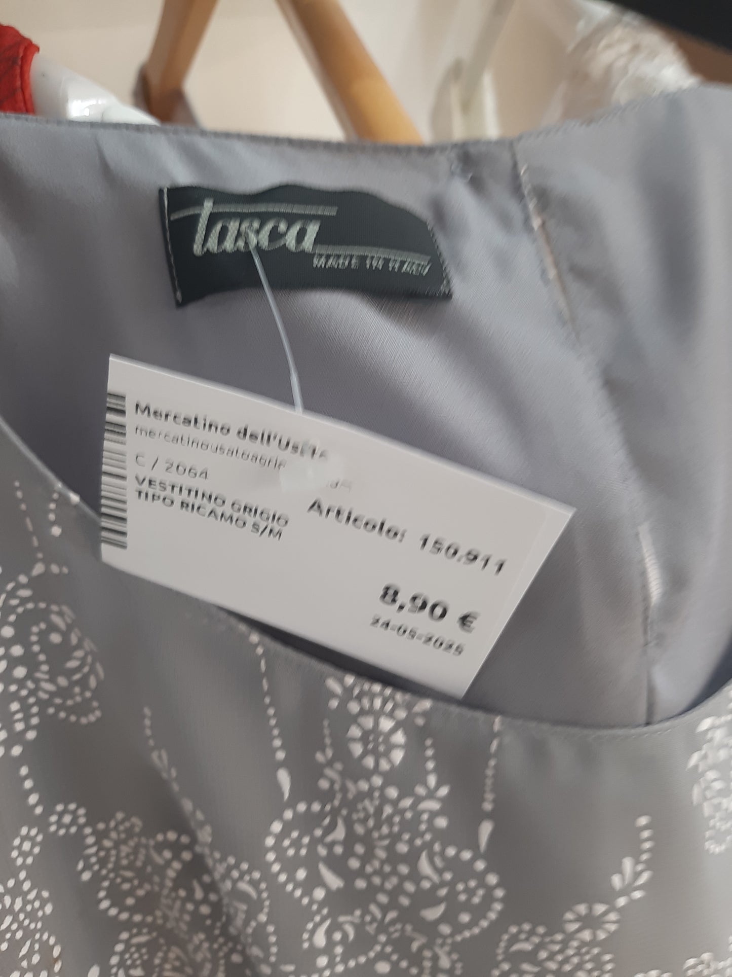 Vestitino Grigio Tipo Ricamo S/m