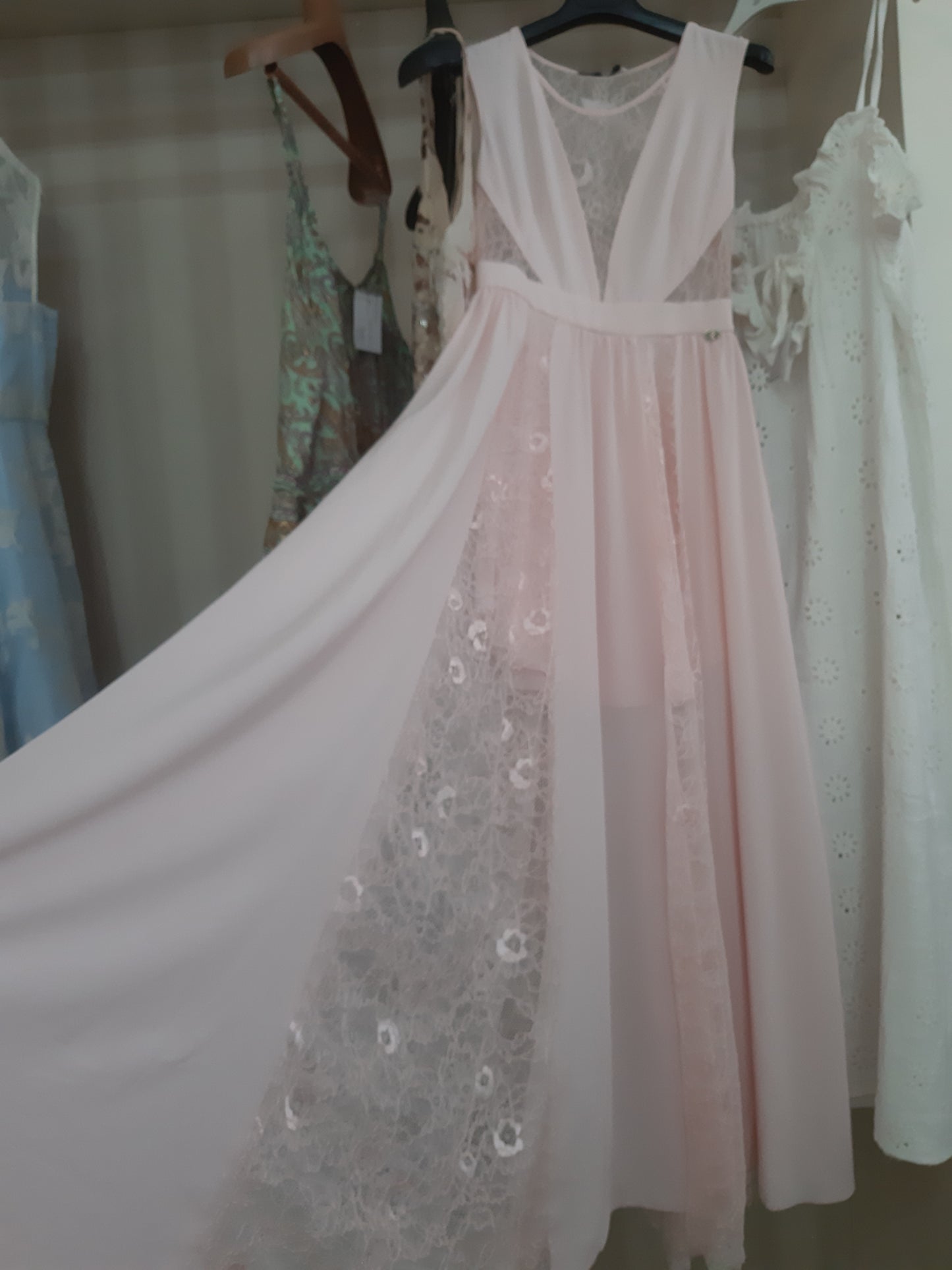 Abito Lungo Rosa Massimo Rebecchi Mis.  S