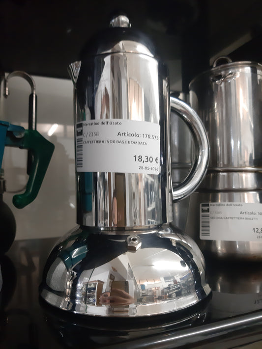 Caffettiera Inox Base Bombata
