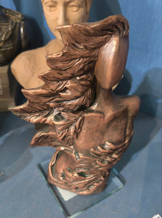 Statuetta Color Bronzo Ceramica
