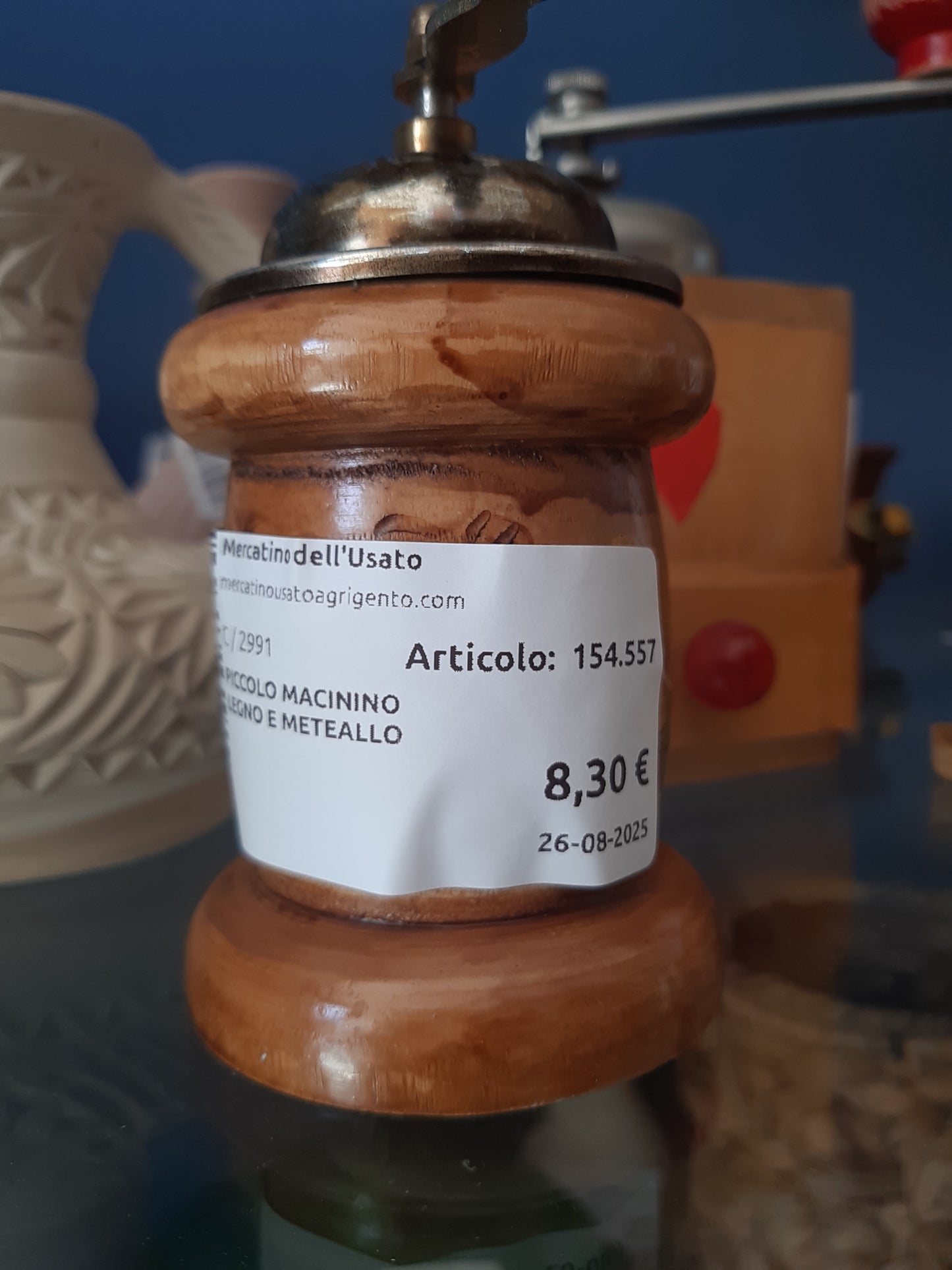 Piccolo Macinino Legno E Meteallo