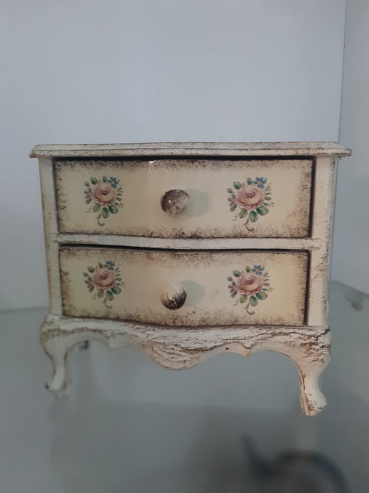 Porta Gioie A Cassetti Decoopage