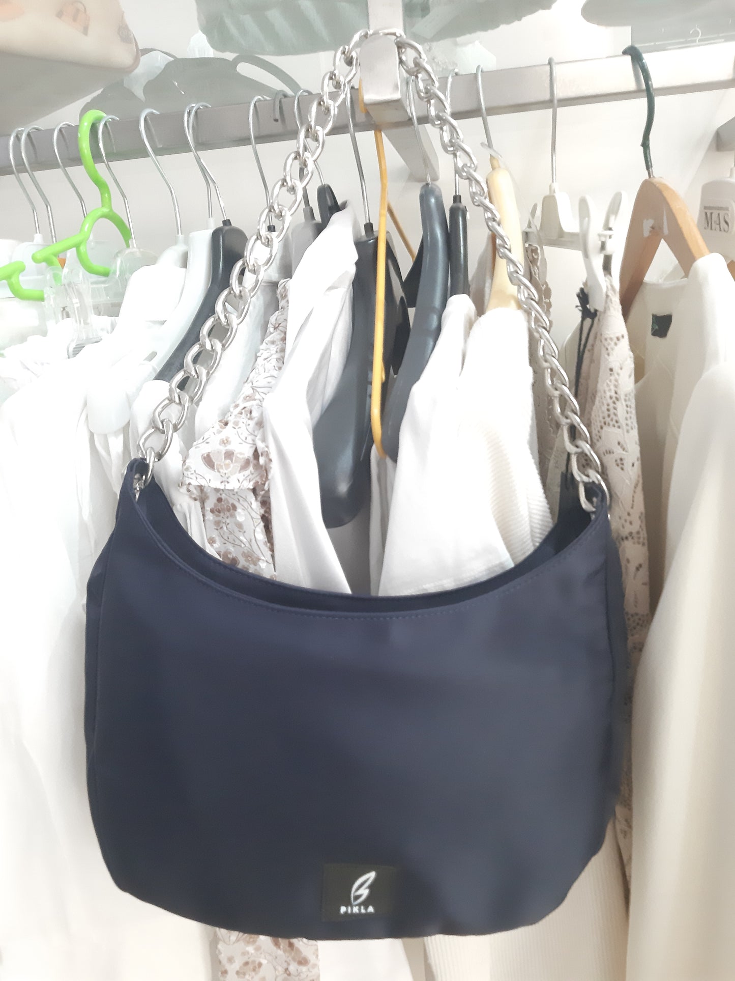 Borsa Blu Piklacon Tracolla Catena