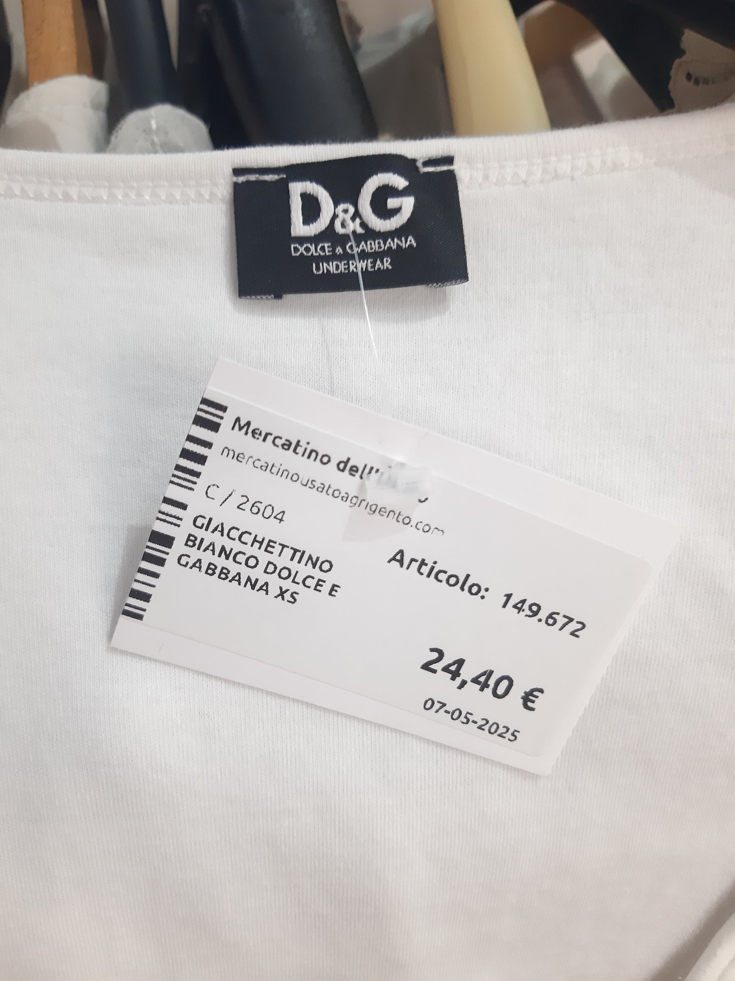 Giacchettino Bianco Dolce E Gabbana Xs