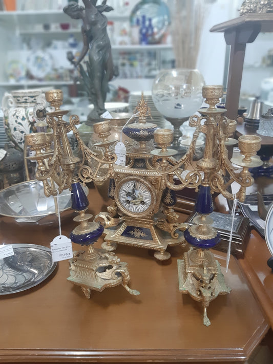 Parigina Meccanica + 2 Candelabri Rov.
