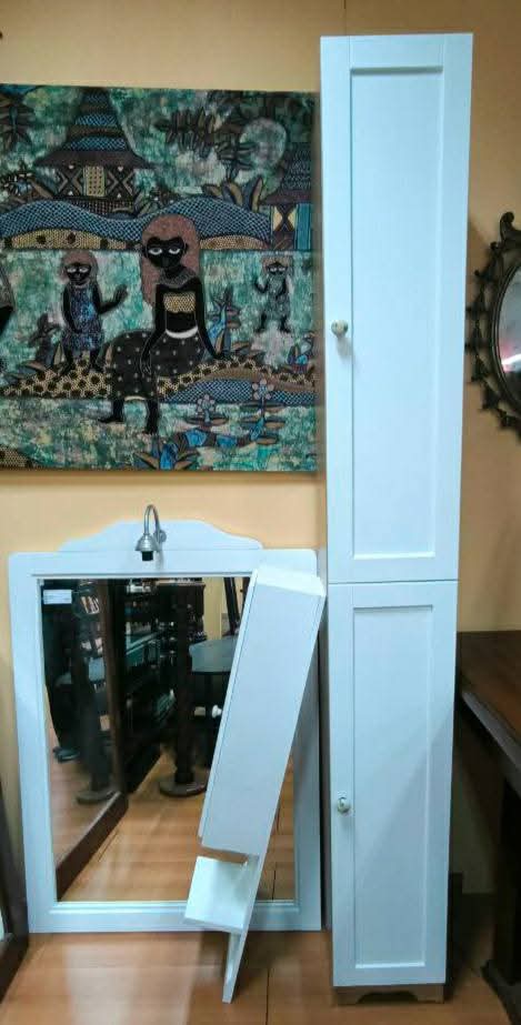 Specchio Bagno+pensile E Colonna