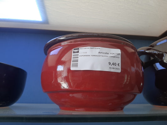 Vaporiera Terracotta Con Coperchio