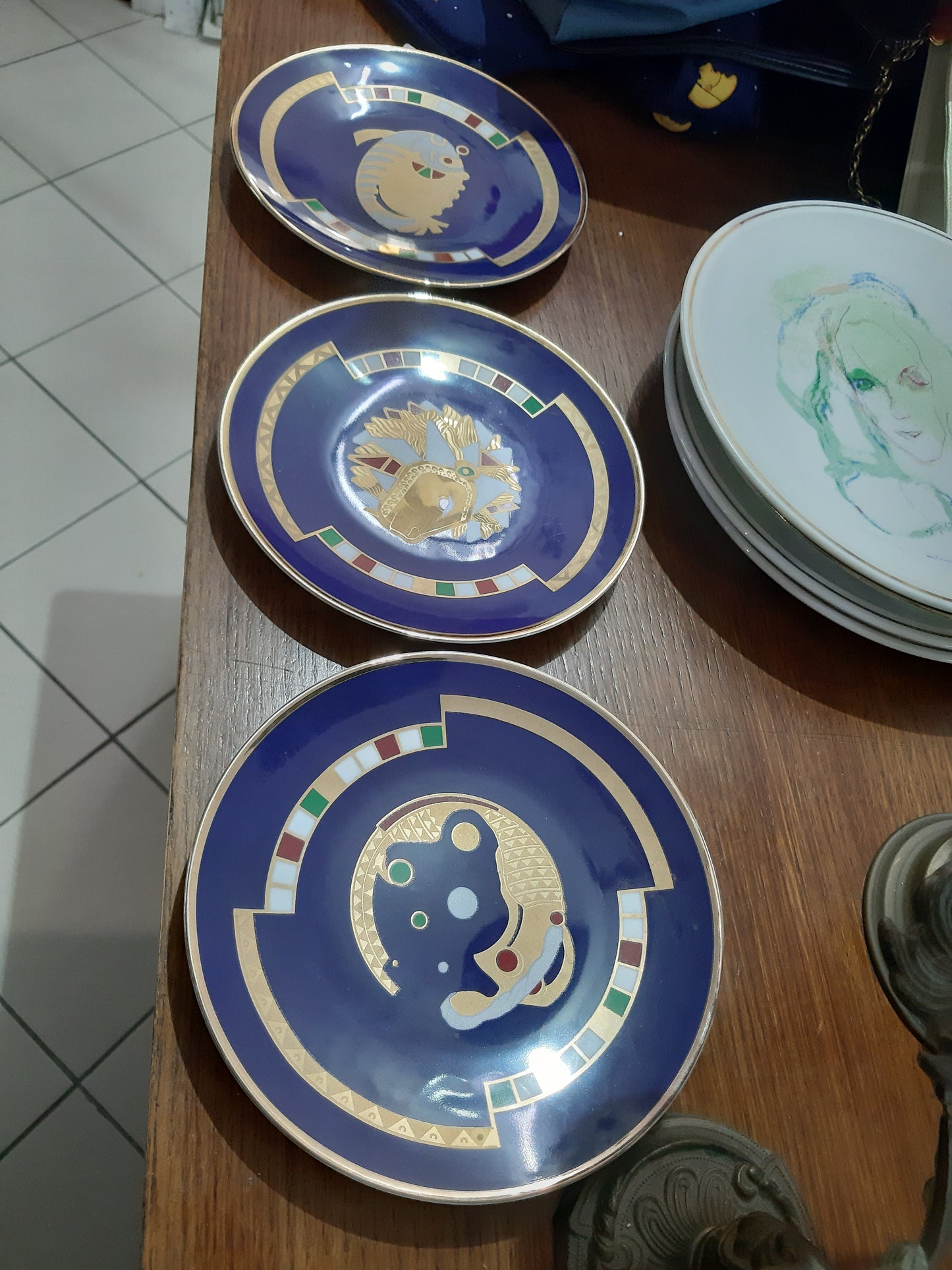 Piatto Da Collezione Oroscopo Blu