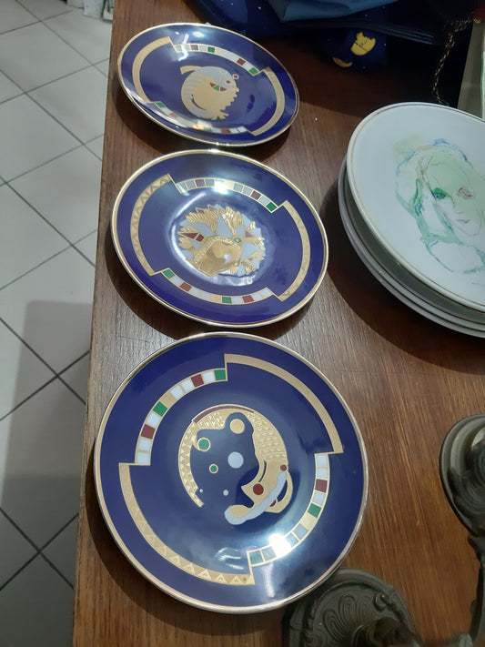 Piatto Da Collezione Oroscopo Blu