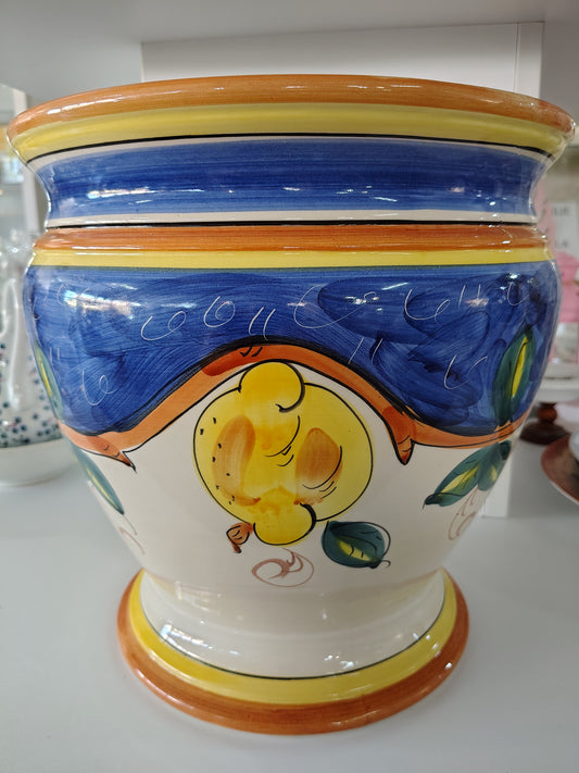 Cachepot Con Decorazione Limoni R.