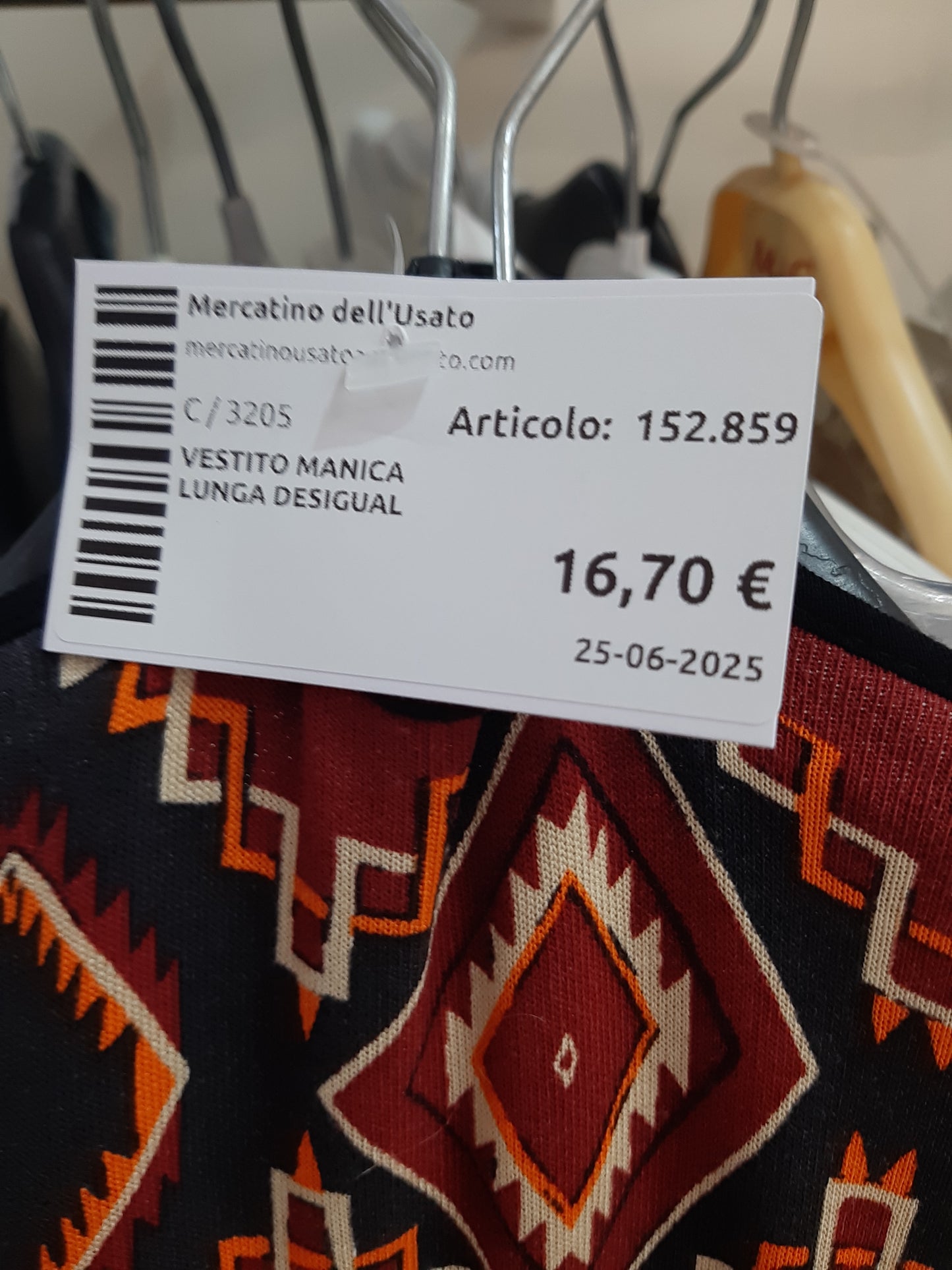 Vestito Manica Lunga Desigual