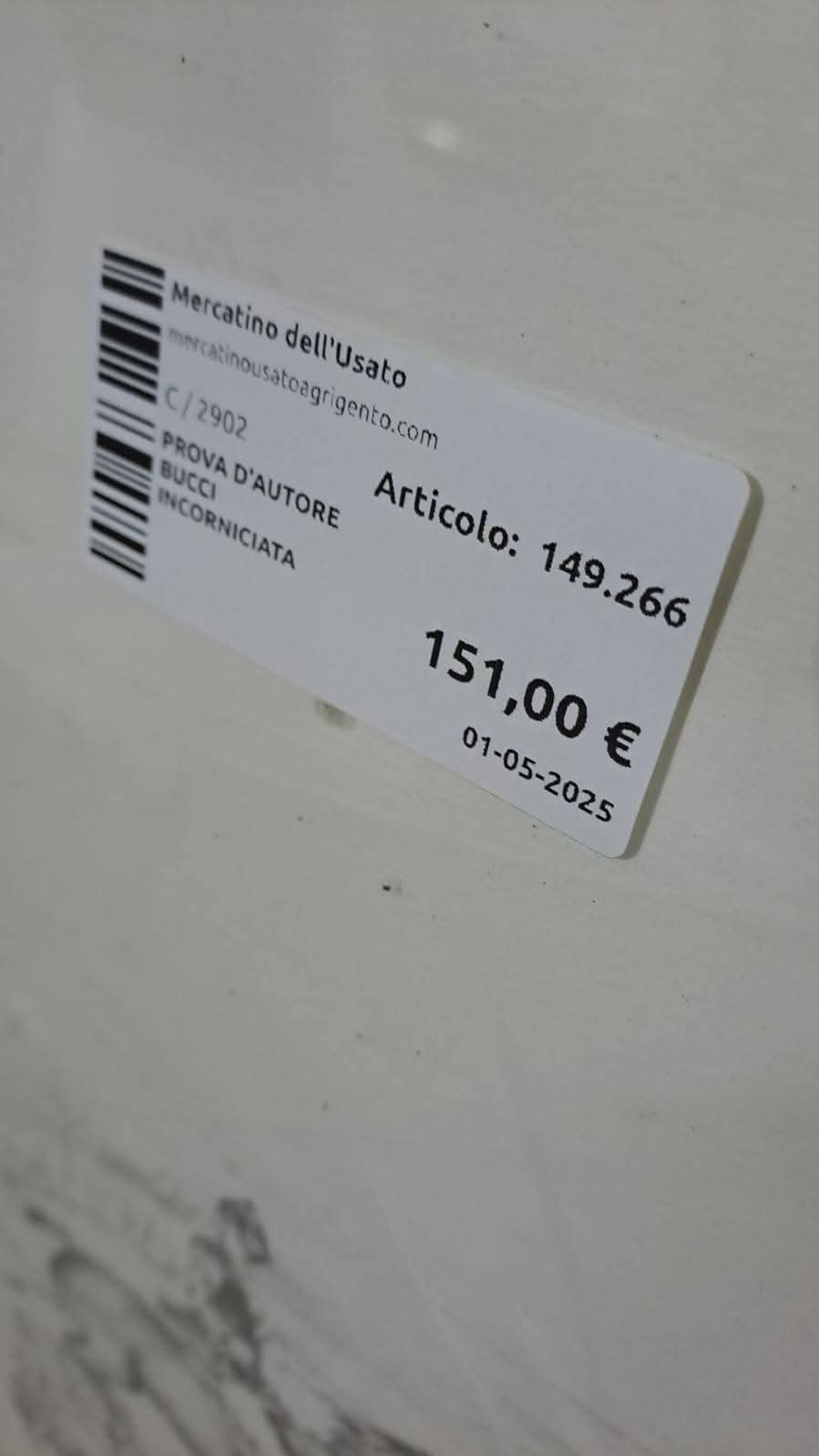 Prova D'autore Bucci Incorniciata