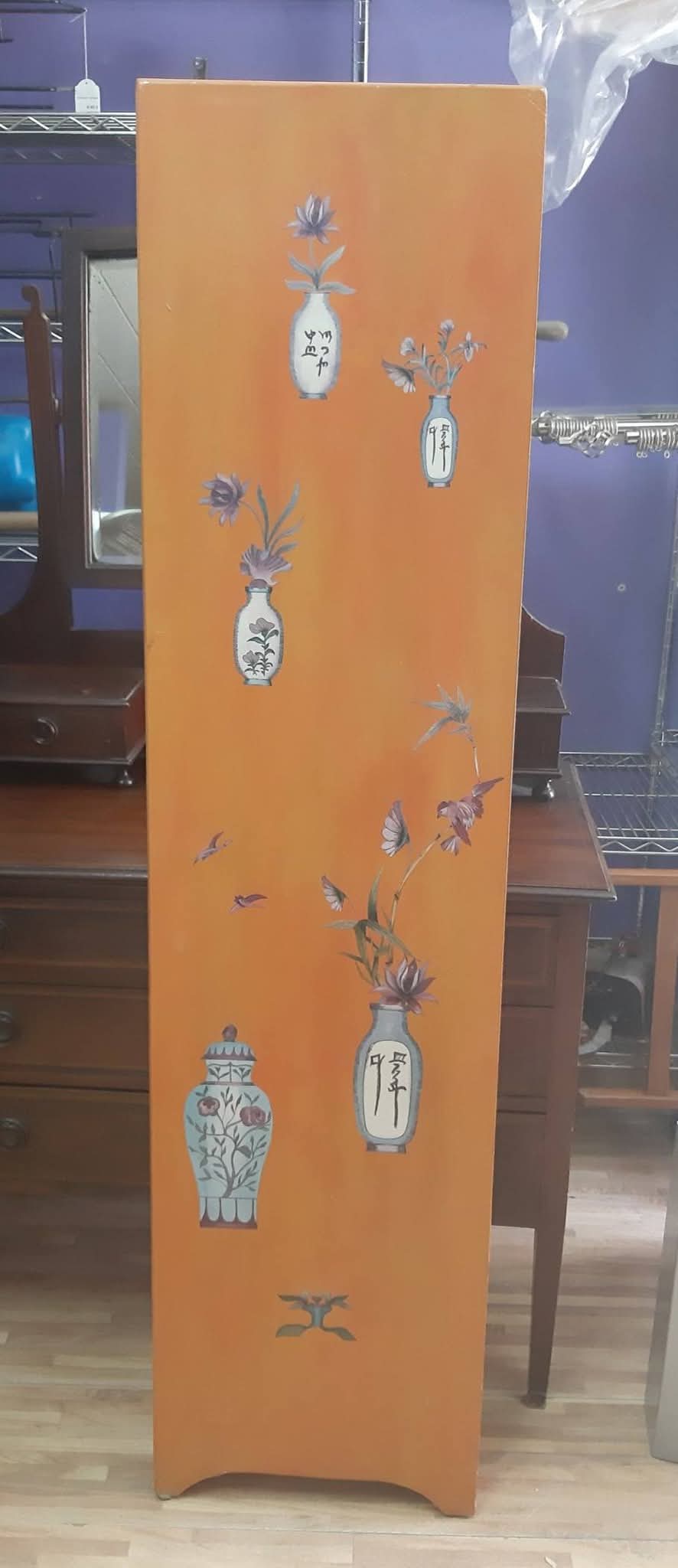 Separè Faggio Con Decori Orientali