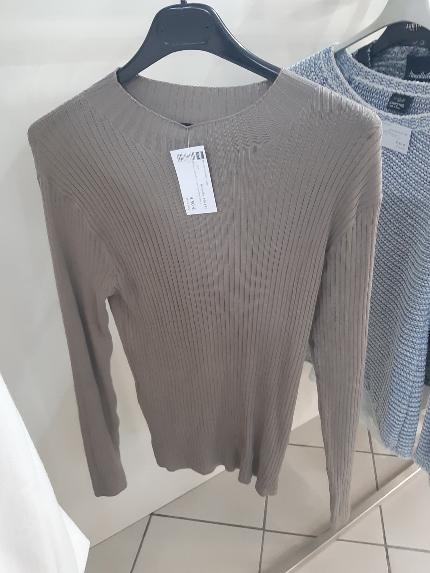 Maglioncino Color Tortora Mis L