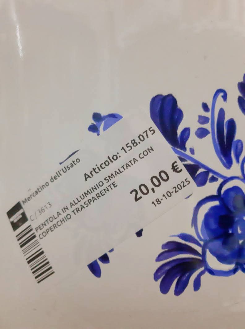 Pentola In Alluminio Smaltata Con Coperchio Trasparente