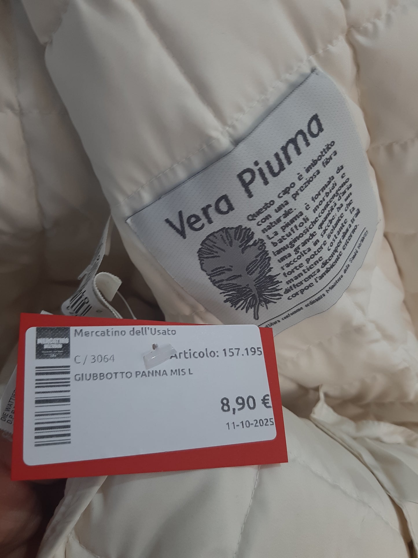 Giubbotto Panna Mis L